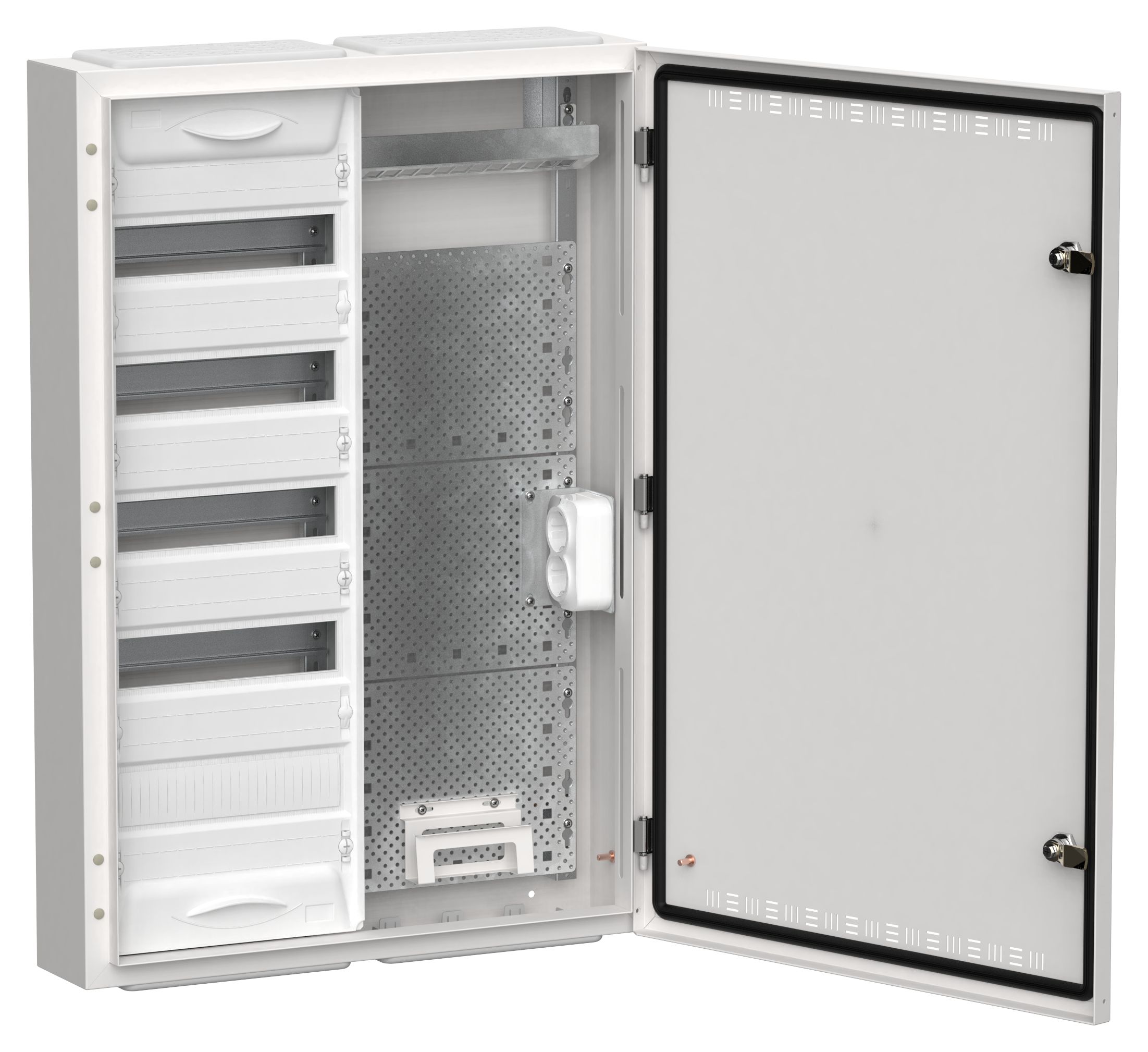 TITAN 5 Корпус комбинированный ЩРн-60 (2х60) 835х570х140мм IP30 белый IEK (TI5-51-N-2X060-30)