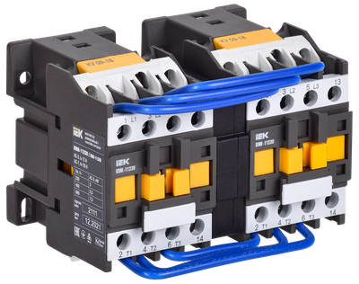 Контактор КМИ-11230 реверс 12А 400В/АС3 2NO IEK
