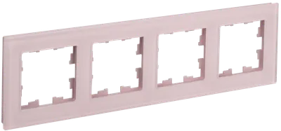 BRITE Frame 4-seat RU-4-2-Br glass pink matt IEK