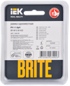 BRITE Рамка 1 -местная РУ-1-1-БрЧ металл черный IEK2