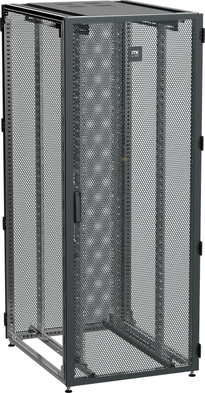 ITK by ZPAS Шкаф серверный 19" 42U 800х1000мм одностворчатые перфорированные двери черный РФ