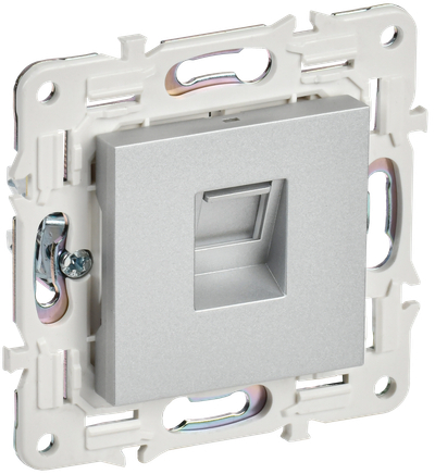 SKANDY Розетка компьютерная RJ45 кат.6 SK-K02S серебряный IEK