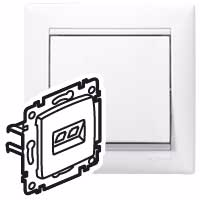 VALENA DIY Розетка компьютерная RJ45 категория 5Е UTP с захватами белый