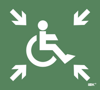 Self -made label 310x280mm "Safe MGN zone" IEK