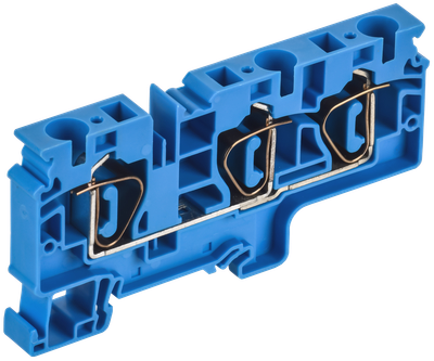 ARMAFIX Клемма пружинная CX10-3 BU 10мм2 трехконтактная синяя IEK