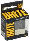 BRITE Bell button with indication for hotels 10A BC10-1-9-BrKr beige IEK1
