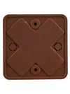 KM41212-05 pull box for surface installation 75x75x20 mm oak (6 terminal blocks 6mm2)3