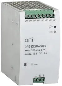 Power supply OPS 220V AC/48V DC 5A 240W ONI
