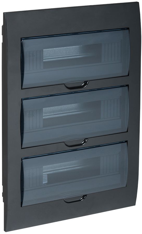 KREPTA 3 Корпус пластиковый ЩРВ-П-36 IP41 черный IEK (MKP12-V-36-41-K02)