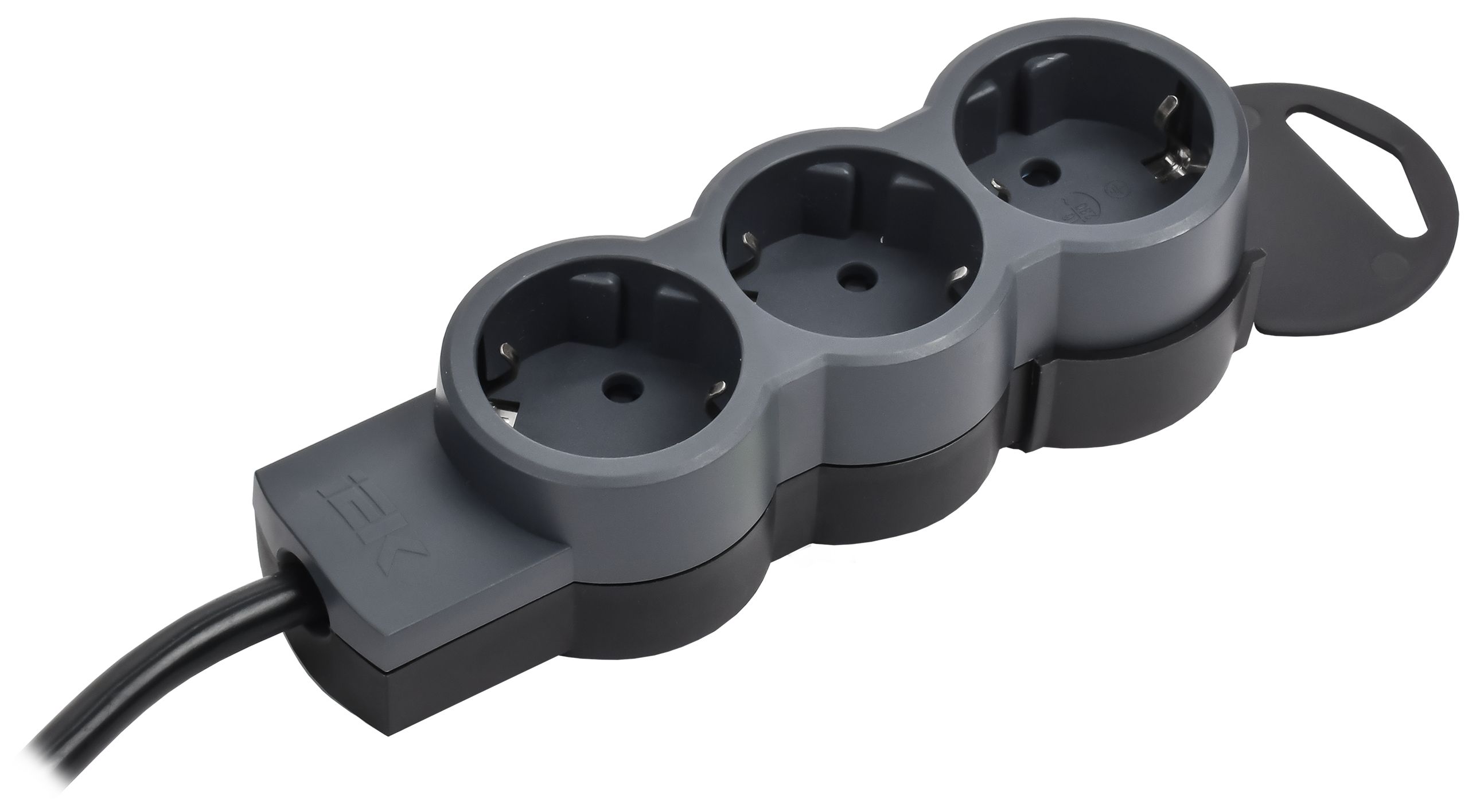 STANDARD Удлинитель У03 3 места 2P+PE 1,5м 3х1,5мм2 16А черный IEK