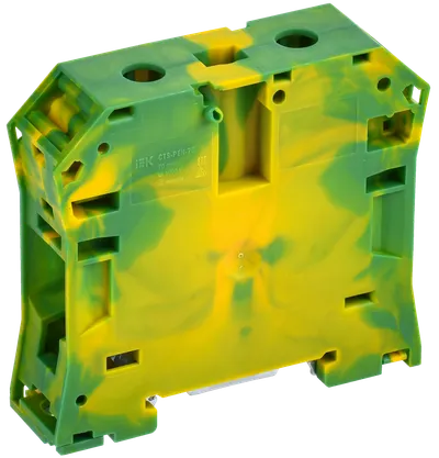 Колодка клеммная CTS-PEN заземляющая монтаж на несколько направляющих 70мм2 желто-зеленая IEK