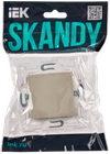 SKANDY Заглушка с суппортом SK-C01B бежевый IEK1