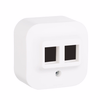 QUTEO Адаптер для розеток RJ45 Keystone белый0