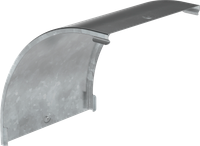 Крышка поворота плавного 90град вертикального внешнего (тип В20) ESCA 150мм HDZ IEK