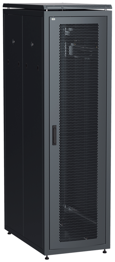 ITK LINEA N Шкаф сетевой 19" 42U 600х1000мм перфорированные двери черный