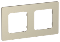 FLITE Рамка 2-местная РУ-2-К-ФлШ шампань IEK