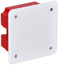 Pull box for solid walls (in set with self-drilling screws and a cover) KM41001 92x92x45
