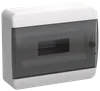 TEKFOR Корпус пластиковый ЩРН-П-12 IP41 черная прозрачная дверь IEK0