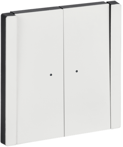 FORTE&PIANO Выключатель 2-клавишный проходной с индикацией 10А FP208M металл белый IEK