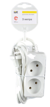 Удлинитель У2 2 места без заземления 3м 2х0,75мм2 10А/250 IEK1