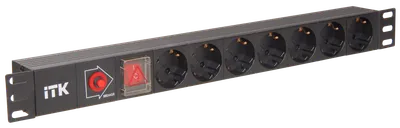 Горизонтальные 19" PDU от ITK прекрасно справляются с задачей по электроснабжению сетевого оборудования в шкафах и стойках, а также с требованием защиты от токов короткого замыкания и перенапряжения. Изготавливаются блоки розеток из высококачественных термостойких материалов и пластмасс, оснащаются выключателем со светоиндикацией, кнопкой сброса при перенапряжении и соответствуют российским и международным стандартам качества. Горизонтальные PDU соответствуют стандарту 19" (482,6 мм) и устанавливаются с помощью кронштейнов на 19" профиль, при этом положение кронштейнов можно менять.