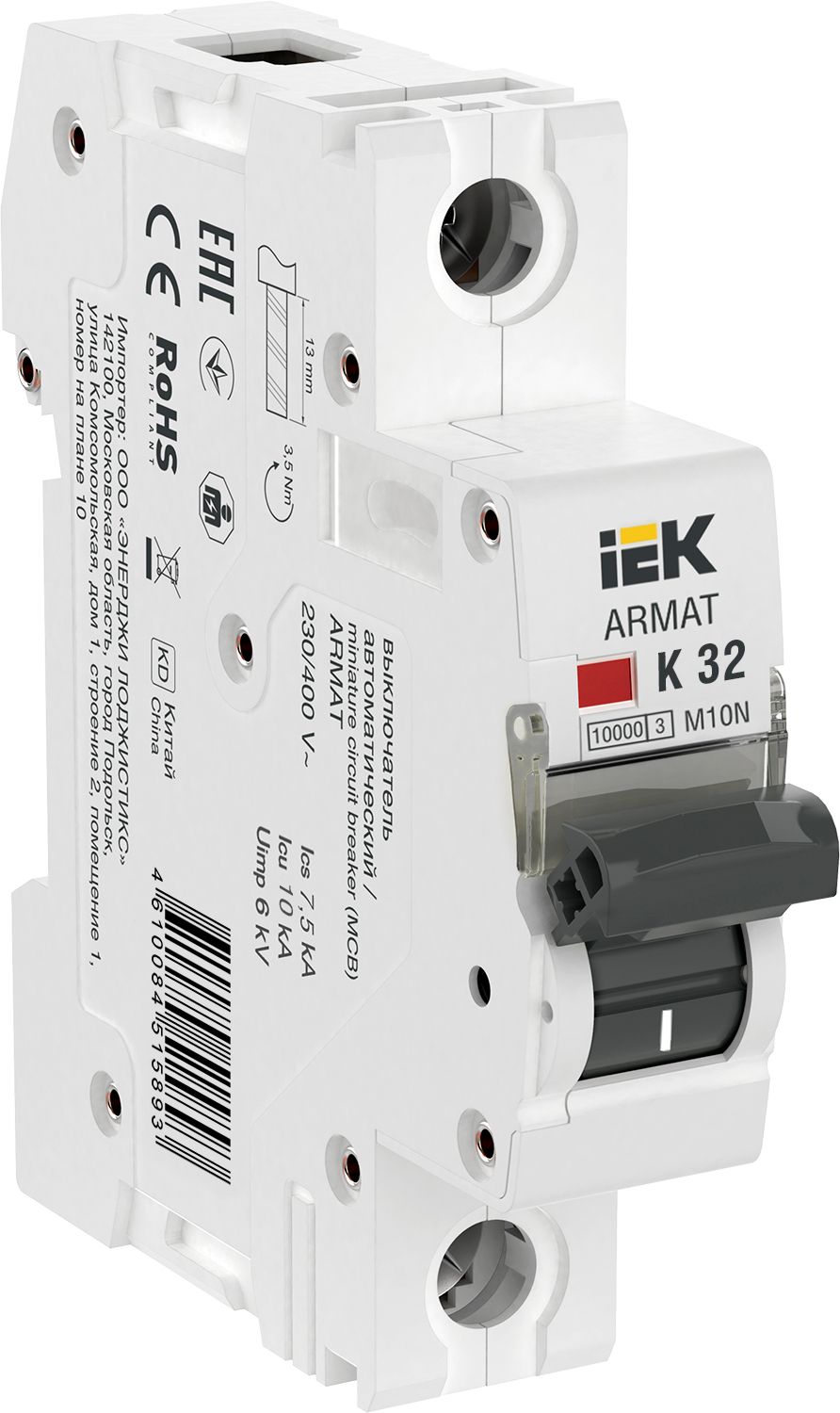 ARMAT Автоматический выключатель M10N 1P K 32А IEK (AR-M10N-1-K032)