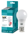 LED lamp A60 pear 20W 230V 4000K E27 IEK0