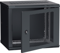 ITK Шкаф LINEA W 6U 600х450мм дверь перфорированная чёрный