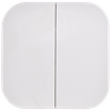GLORY Выключатель 2-клавишный для открытой установки 10А ВС20-2-0-ХБм белый матовый IEK2