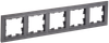 BRITE Рамка 5-местная РУ-5-БрГ графит IEK0