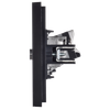 FORTE&PIANO Double socket TV+RJ45 cat.5E FP136M metal black IEK4