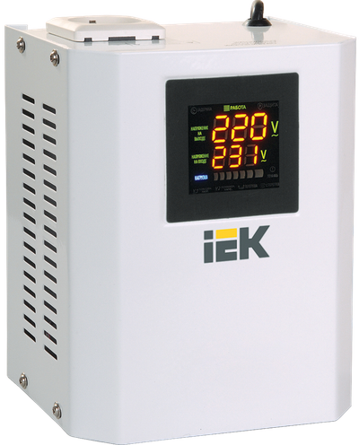 Стабилизатор напряжения настенный BOILER 0,5кВА IEK