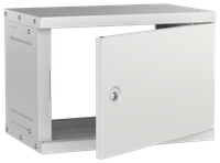 Шкаф настенный 19" 6U 550х350мм металлическая дверь серый GENERICA