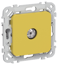 FLITE Розетка TV экранированная проходная тип M РТВм-1-1-2-ФлЖК желтый карри IEK