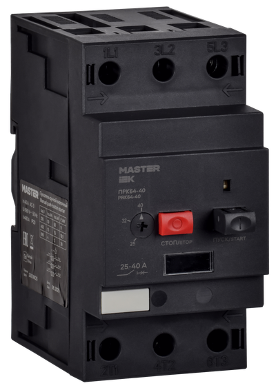 Пускатель ПРК64-40 In=40А Ir=25-40А Ue 660В MASTER IEK