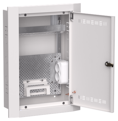 TITAN 5 Корпус мультимедиа ЩРв-24 (1х24) 505х365х130мм IP30 белый IEK