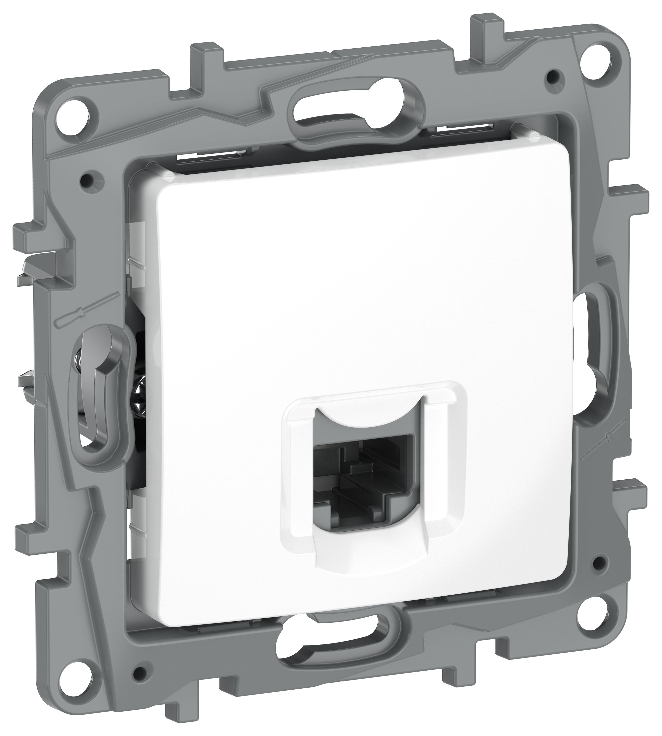 IEKETIKA Розетка компьютерная RJ45 категория 6 UTP 6722531 белый IEK