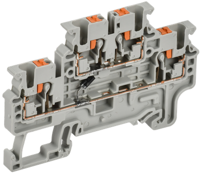 ARMAFIX Колодка клеммная CPDL2.5(E)D1 2х-уровневая с встроенным диодом IEK