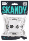SKANDY Socket double TV+SAT SK-A13W arctic white IEK1