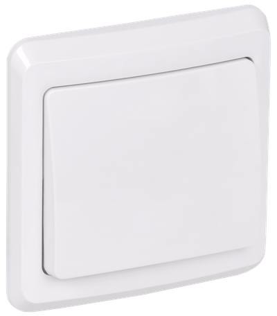 VEGA Выключатель 1-клавишный 10А ВС10-1-0-ВБ белый GENERICA
