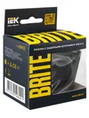 BRITE Socket 1gang grounded with protective shutters 16A with USB A+A 5V 3.1A RYush10-2-BrTB dark bronze IEK6