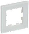 BRITE Frame 1-gang RU-1-2-Br glass white matt IEK0