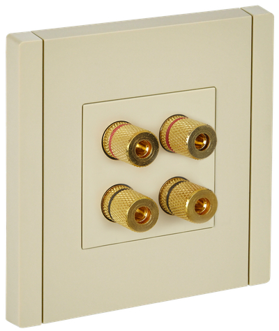 FORTE&PIANO Аудиорозетка 4-местная FP439 ваниль IEK