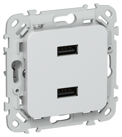 FLITE Розетка USB A+A 3,1А РЮ-2-ФлЖ жемчуг IEK