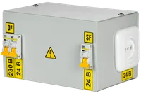 Ящик с понижающим трансформатором ЯТП-0,25 230/24-3 36 УХЛ4 IP30 IEK