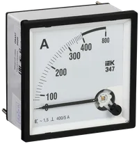 Ampermeter E47 400/5A button accuracy 1,5 72x72mm