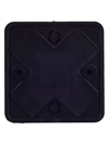 Коробка распаячная КМ для открытой проводки 75х75х28мм черная (RAL 9005) IEK1