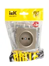 BRITE Socket without ground without shutters 10A PC10-1-0-BrCh champagne IEK5
