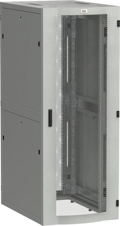 ITK LINEA S Шкаф серверный 19" 42U 800х1200мм передняя дверь двухстворчатая перфорированная задняя дверь перфорированная серый RAL 7035