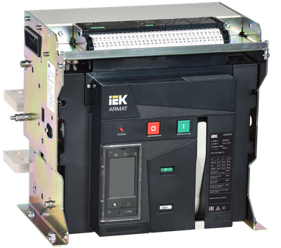 ARMAT Air circuit breaker fixed version 3P F 85kA 2500A TT trip unit with accessory kit 220V: motor drive shunt trip trip coil IEK